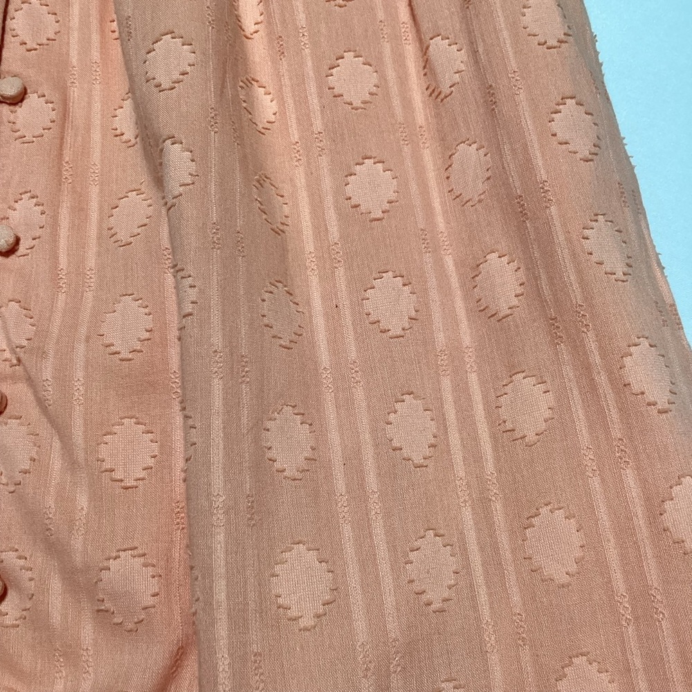 Sleeveless Smocked Coral Maxi Dress for Girls - Picture 6 of 11